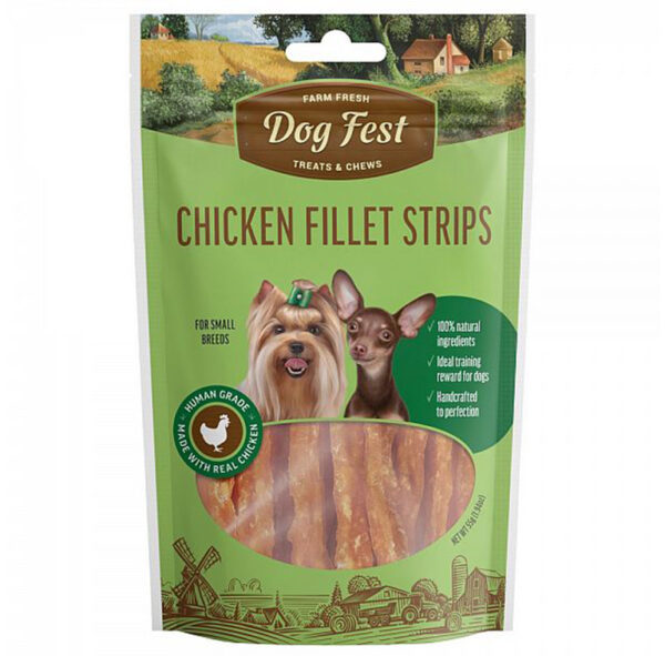 Kanafilee ribad, väikest tõugu koertele, DogFest, 55g