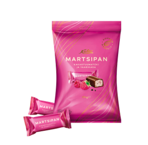 Martsipani kommid kakao ja vaarika KALEV 175g