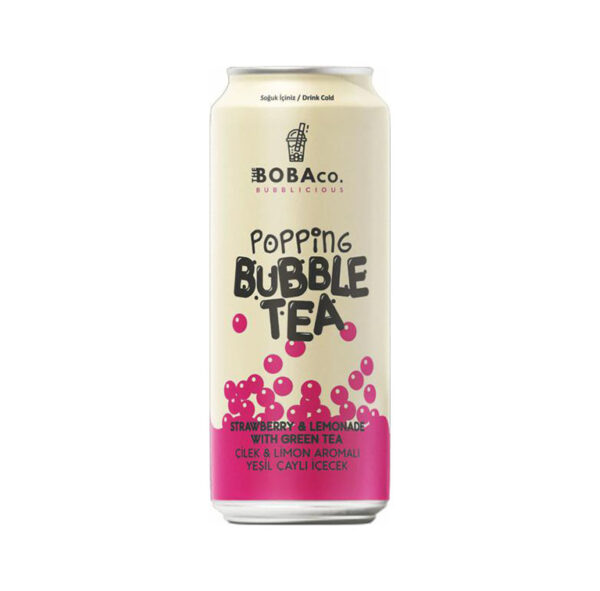 Mullitee maasika ja rohelise tee, BOBA CO, 330ml