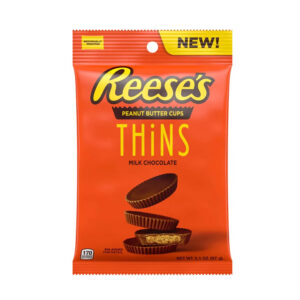 Šokolaadikorvid maapähklikreemiga REESE'S THINS, 87g