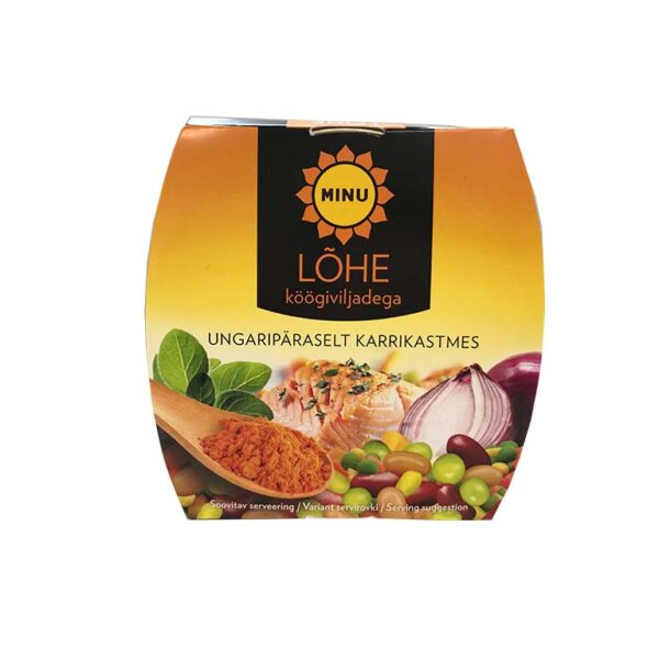 Lõhe ungaripärane köögiviljadega karrikastmes, MINU, 220 g