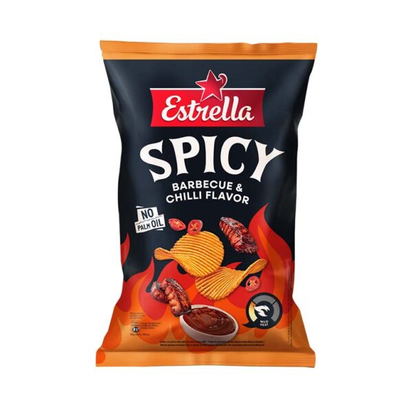 Kartulikrõpsud vürtsika grill-lihamaitselised, ESTRELLA, 115g