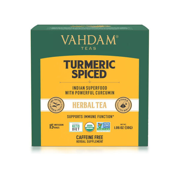 VAHDAM Taimetee kurkumi-vürtsidega 15*2g