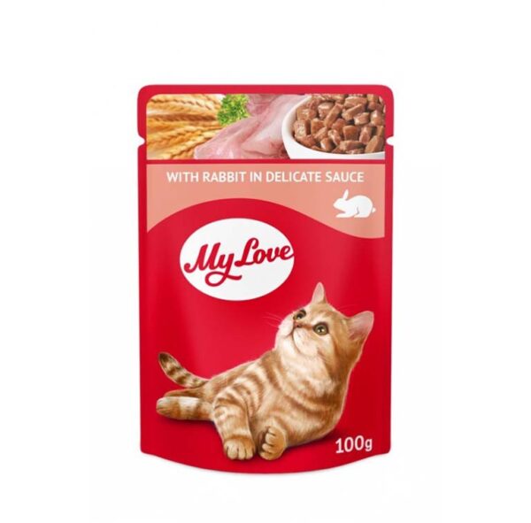 Kassitoit küülikulihaga kastmes, MY LOVE, 100 g