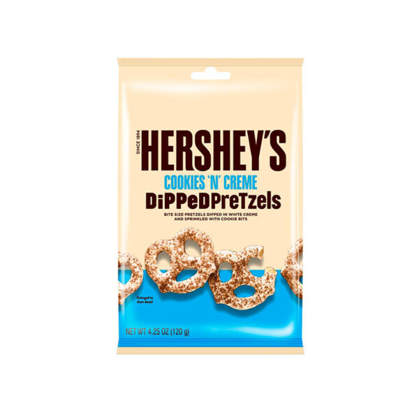 Küpsised Dipped Pretzels Cookies n Cream, HERSHEY'S, 120 g