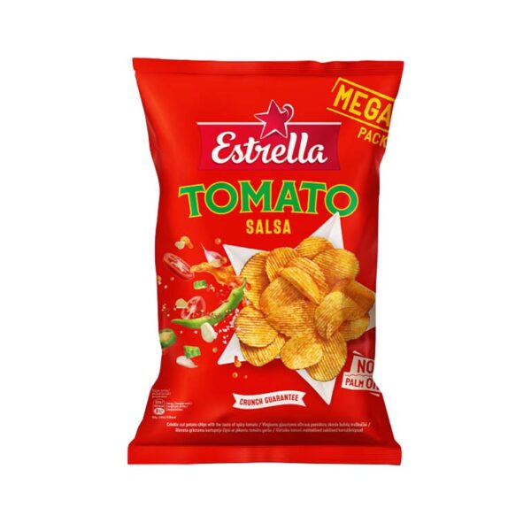 Kartulikrõpsud vürtsika tomati maitselised, ESTRELLA, 250 g