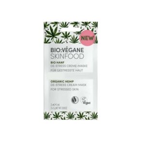 Kreem-mask De-Stress Orgaaniline Kanep, BioVegane, 2x5ml