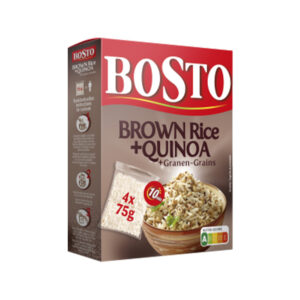 Bosto Pruun riis kinoa ja teravilja 4*75g