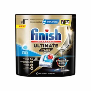 Nõudepesumasina tabletid Ultimate PLUS Baking soda, FINISH, 25 tk