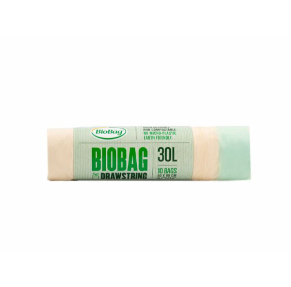 Biolagunev prügikott nööriga Biobag 30L, 10 tk