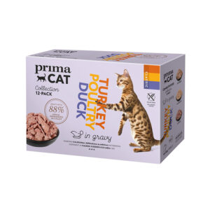 PRIMACAT Classic multipakk linnuliha mix 12x85g
