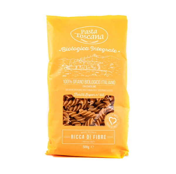FABIANELLI- Pasta Toscana BIO täistera pasta Fusilli OMEGA 3-ga 500g